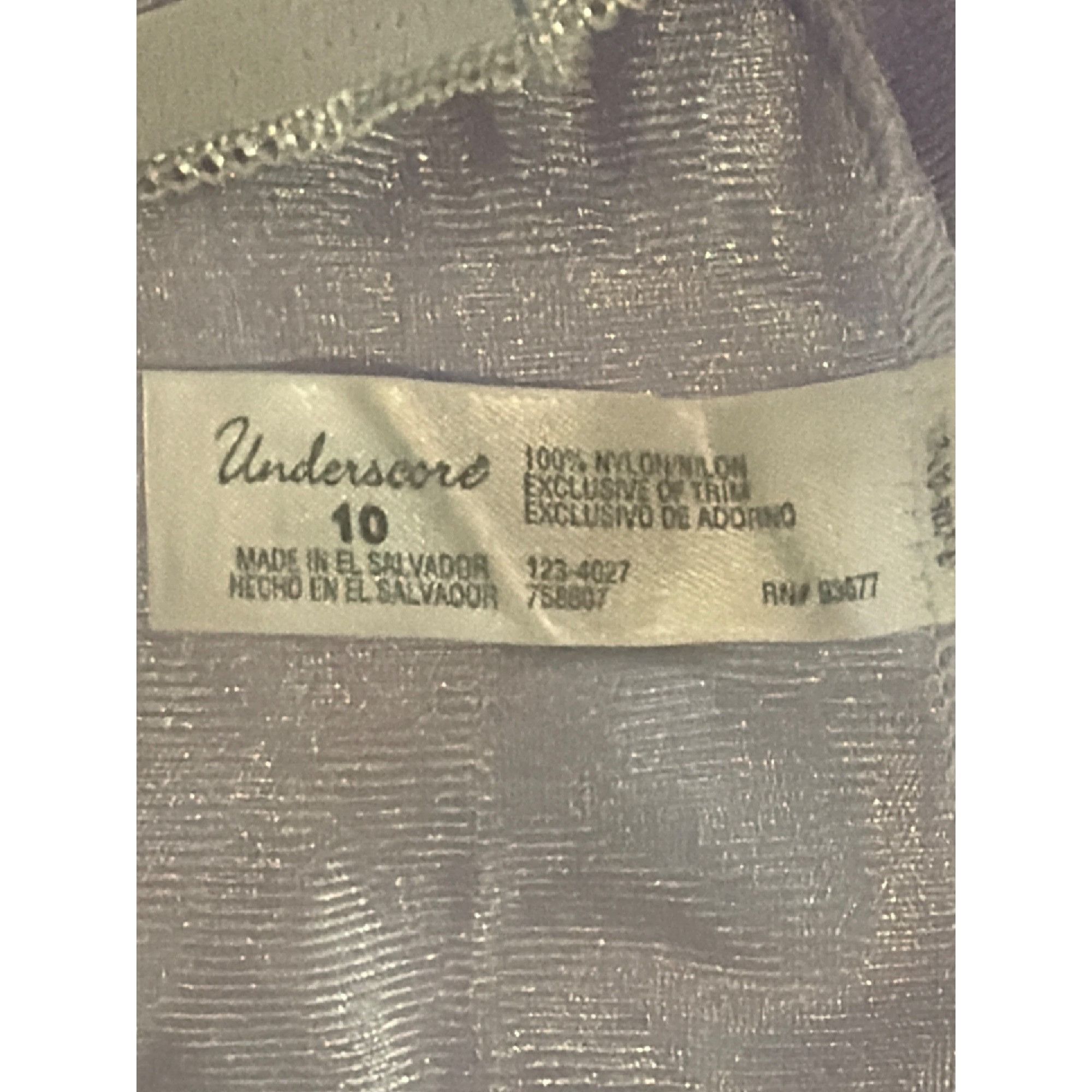 Other Vintage 2 Pair Underscore Nylon Full Brief Panties Lavender Size ONE SIZE - 5 Thumbnail
