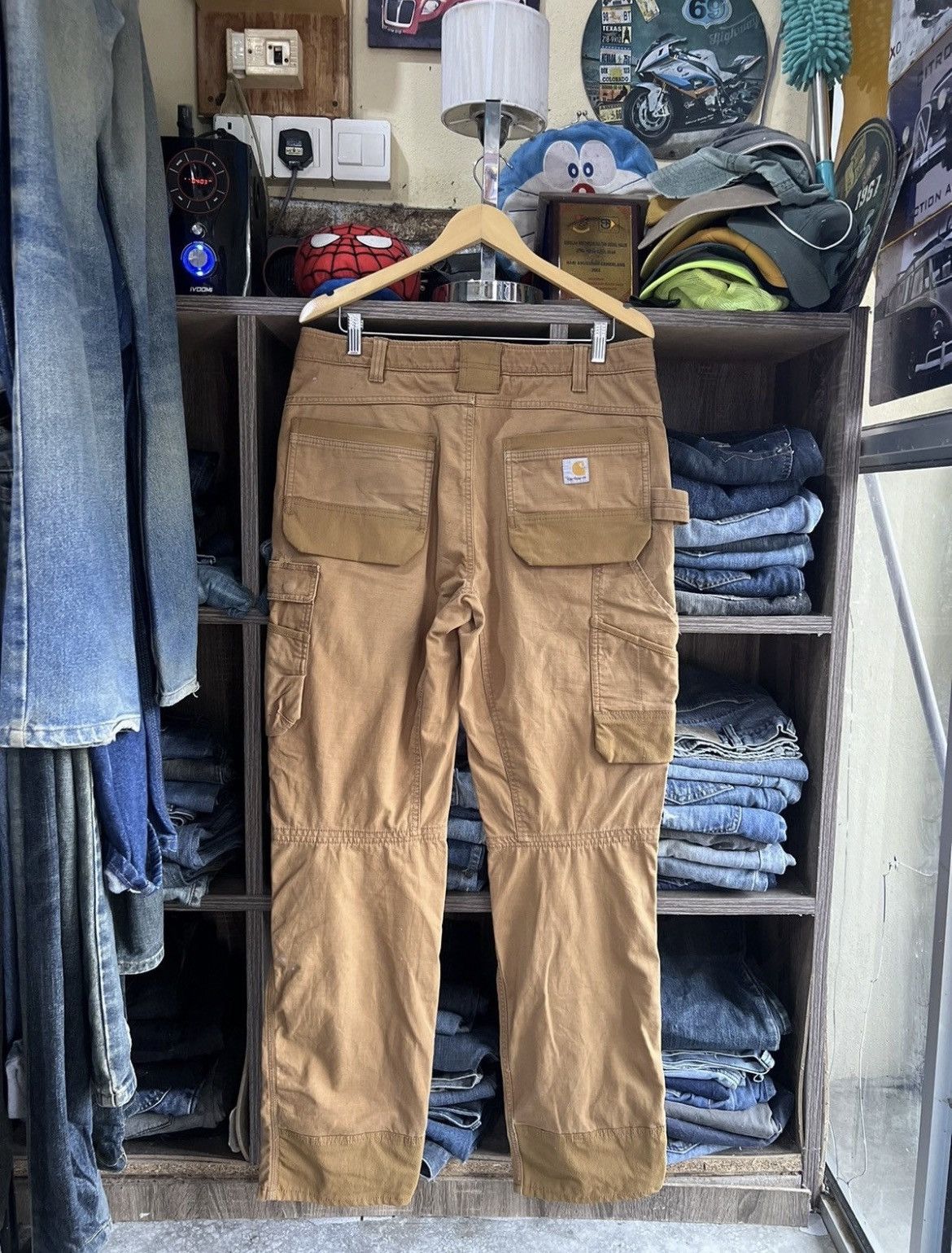 Carhartt 🔥Crazy Rare Carhartt Ripstop Multipockets Double Knee Size US 35 - 4 Thumbnail