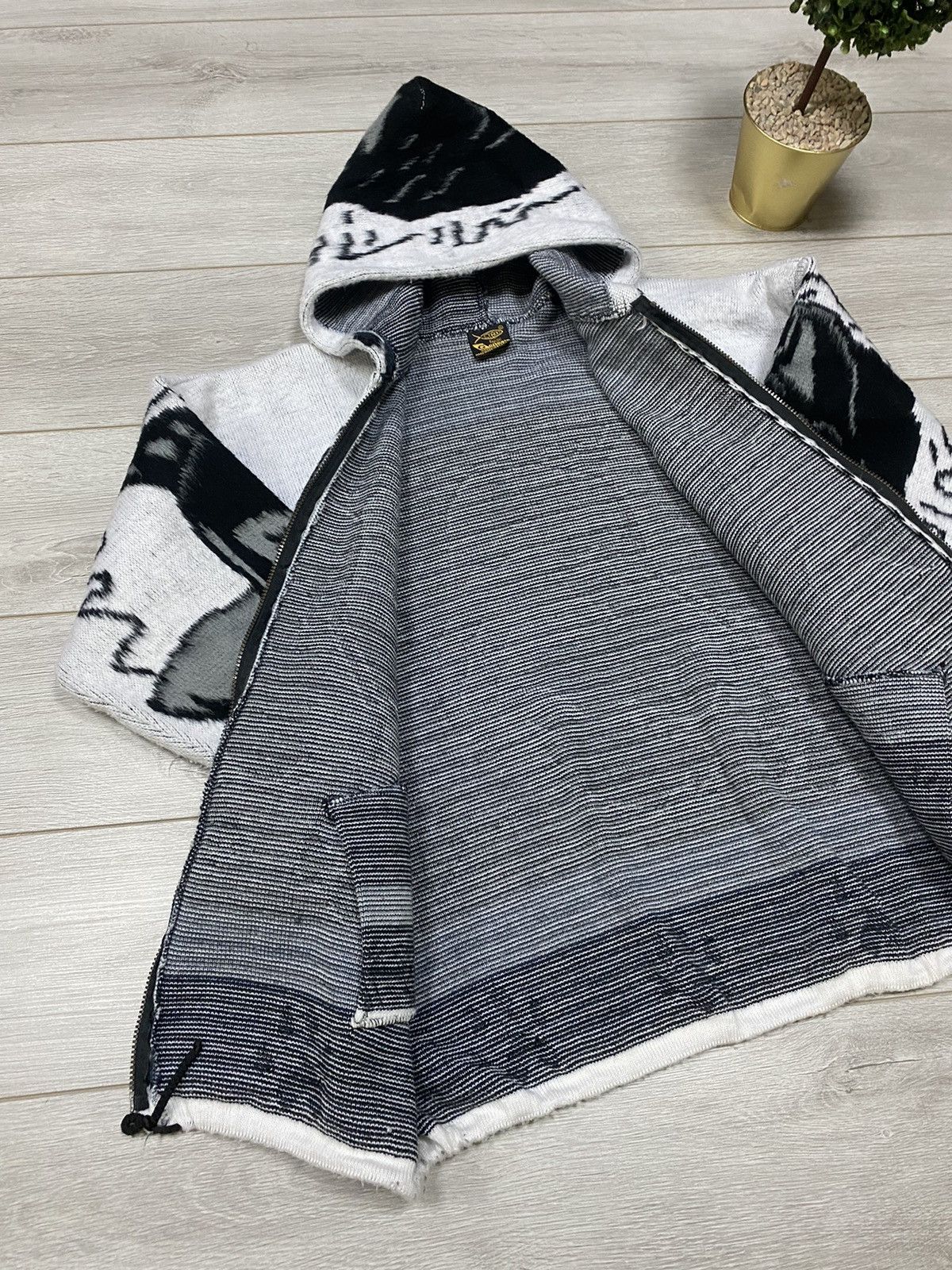 Vintage Wolves Dogs 🐺 forest Y2K vintage fleece zip all over print Size US XL / EU 56 / 4 - 6 Thumbnail