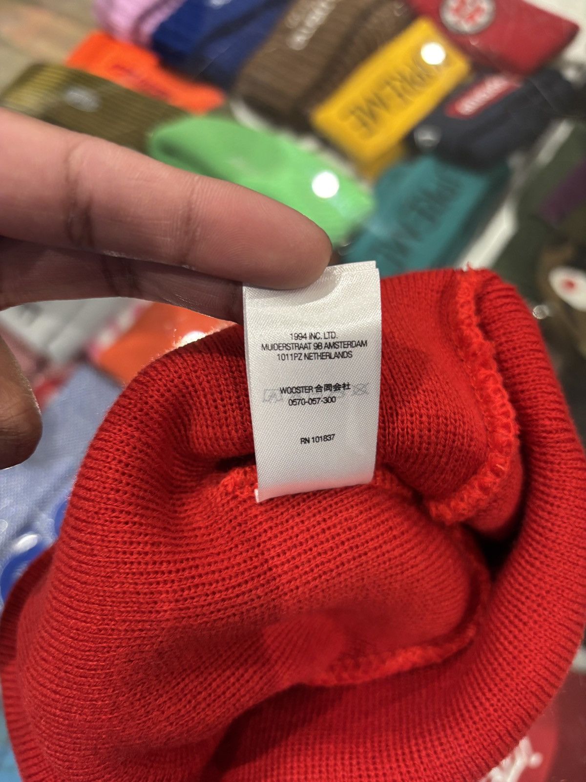 Supreme Supreme Duck Down Records Beanie Red Size ONE SIZE - 5 Thumbnail