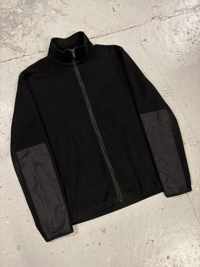 Prada 2000s Prada Black Wool & Nylon Fleece Hybrid Jacket Size US M / EU 48-50 / 2 - 4 Thumbnail