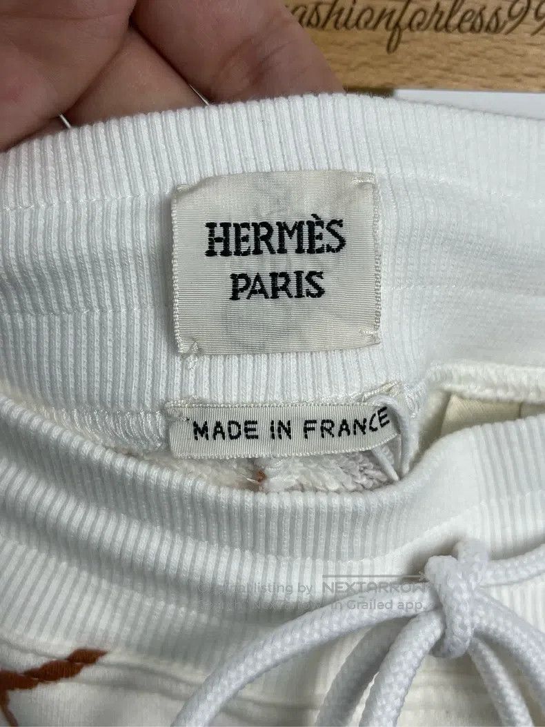 Hermes Hermes White Full Printed Long Pants Size 24" / US 00 / IT 34 - 3 Thumbnail