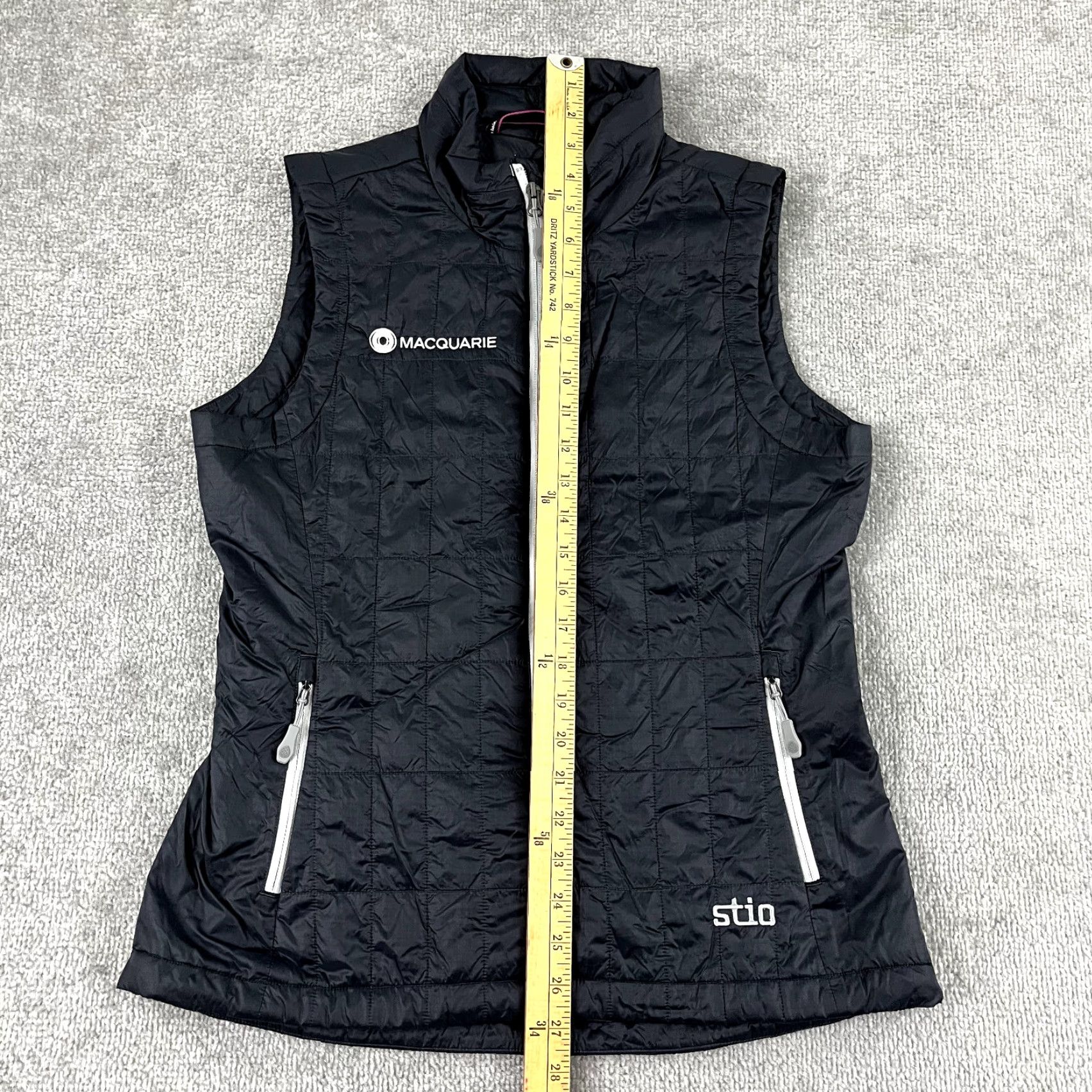 Vintage STIO Vest Medium Boundary Black Azura Lightweight Quilted Full Zip Nylon Womens Size M / US 6-8 / IT 42-44 - 5 Thumbnail