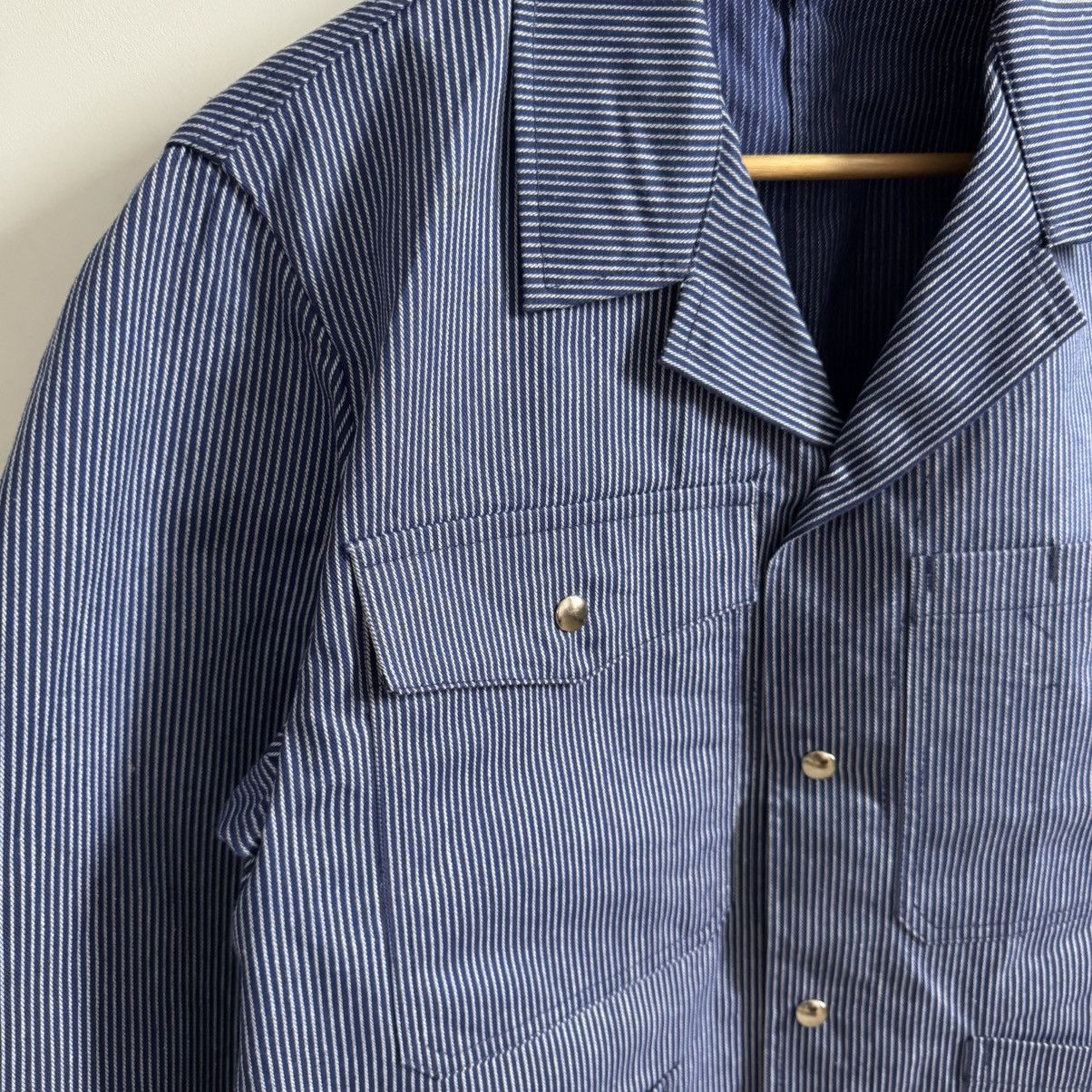 Vintage Spilag vintage deadstock striped chore works jacket Size US M / EU 48-50 / 2 - 4 Thumbnail