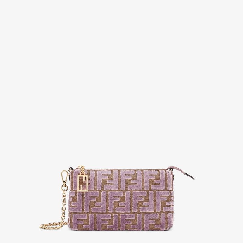 Fendi o1s1wg111125 Size: OS/ Peekaboo Micro Trifold in Beige/Pink Size ONE SIZE - 1 Thumbnail