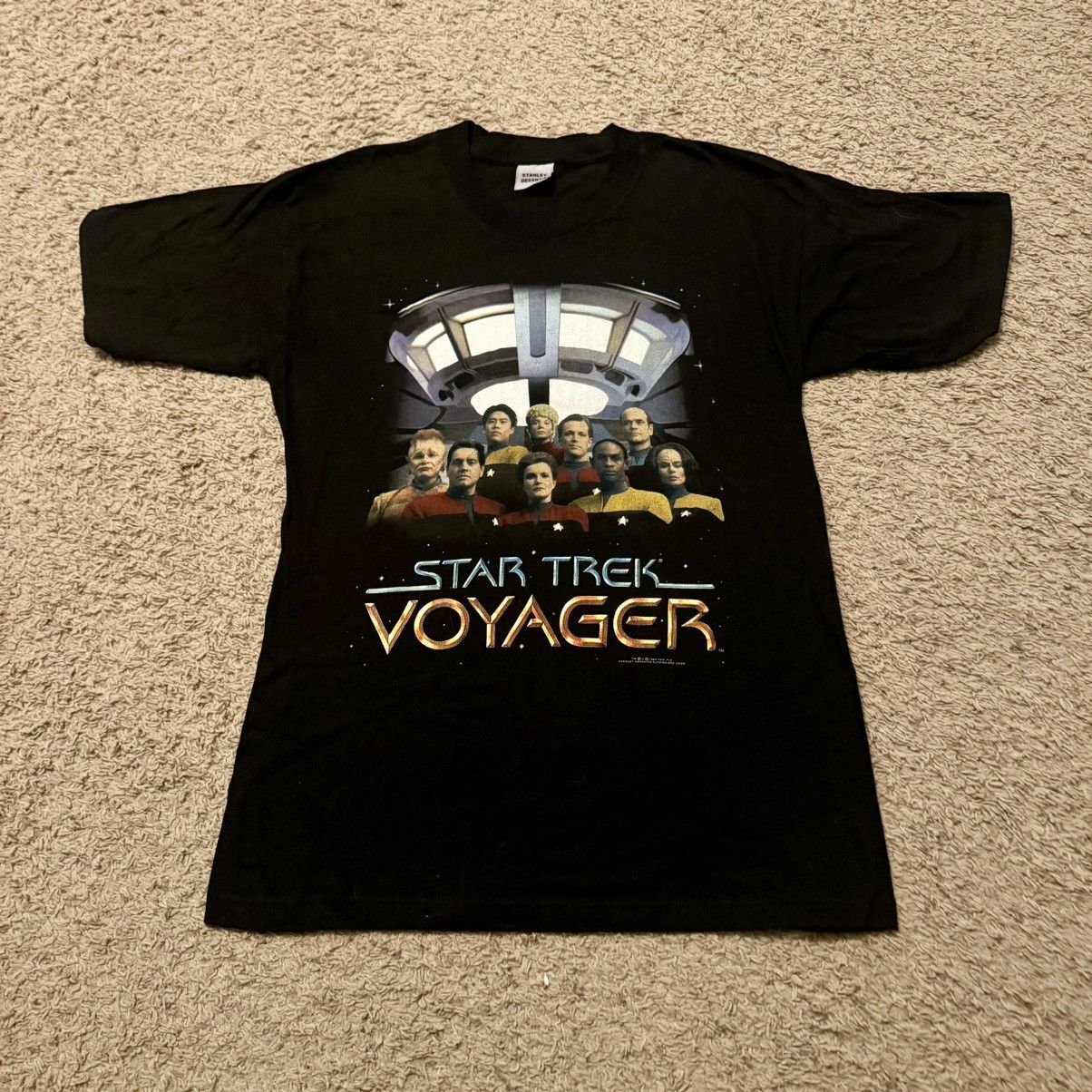 Vintage VINTAGE 1995 STAR TREK VOYAGER TEE! Size US L / EU 52-54 / 3 - 2 Thumbnail