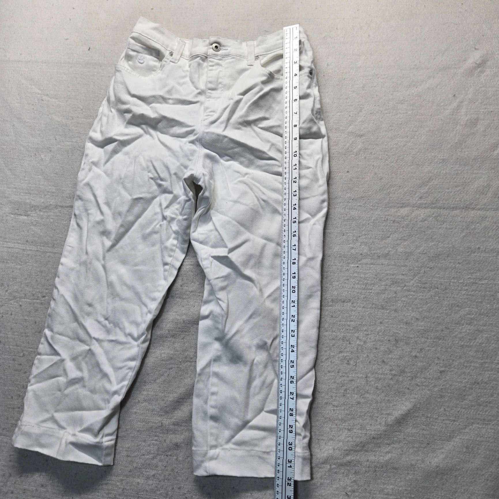 Gloria Vanderbilt Gloria Vanderbilt Amanda Solid White Pants Jeans Women Size 10 Bootcut Adult Size 32" / US 10 / IT 46 - 7 Thumbnail