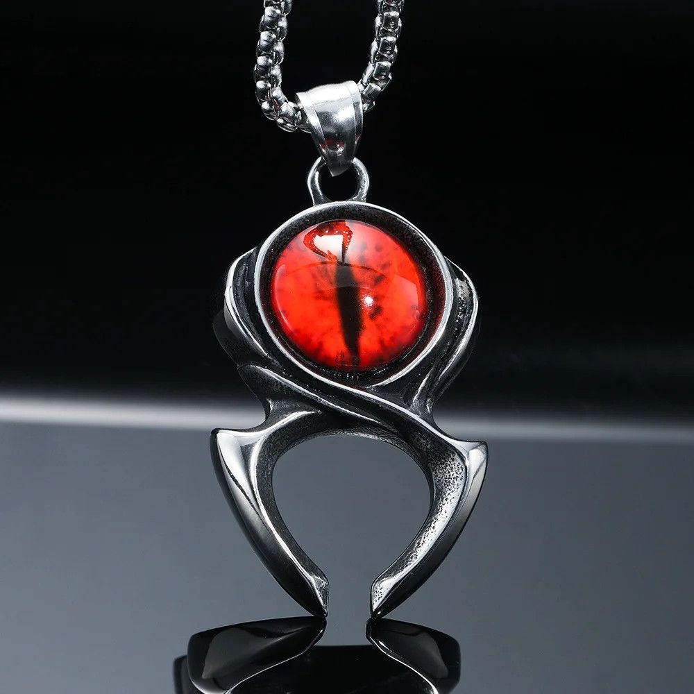 Jewelry Skull Demon Eye Necklace Size ONE SIZE - 1 Thumbnail