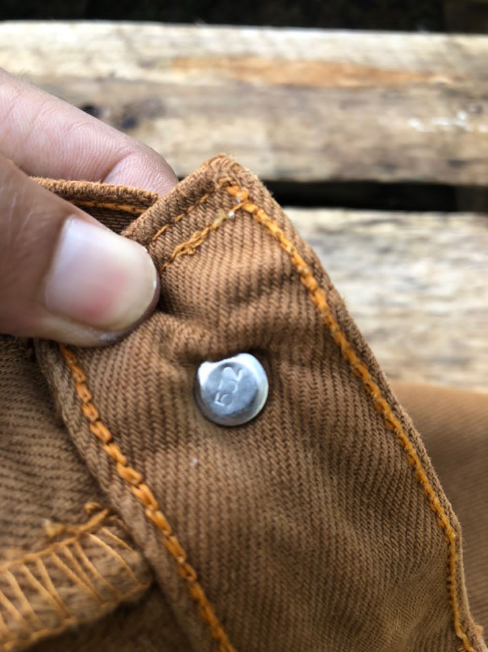 Levi's × Levi's Vintage Clothing × Vintage Vintage 90s Levi's 501 Khaki Jeans Made In Usa Size US 30 / EU 46 - 6 Thumbnail