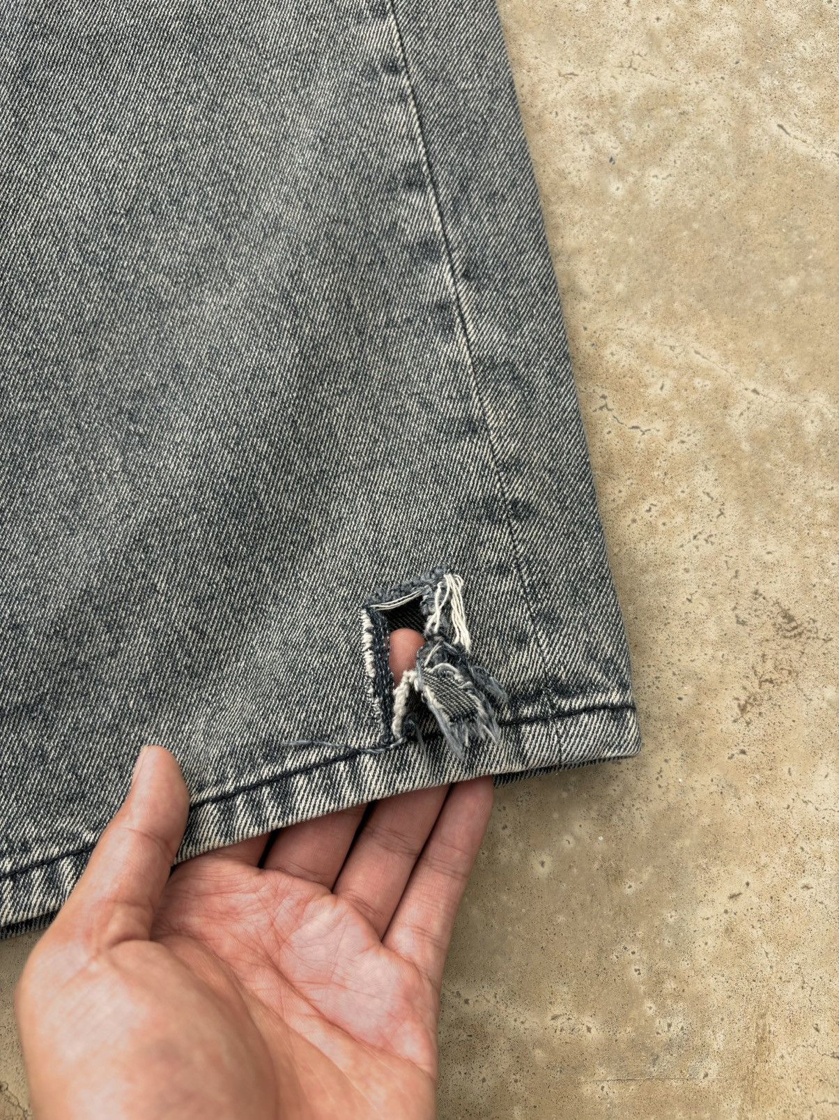 If Six Was Nine Rare DEEP SENSE Design Baggy Denim Blue Jeans Size US 34 / EU 50 - 11 Thumbnail