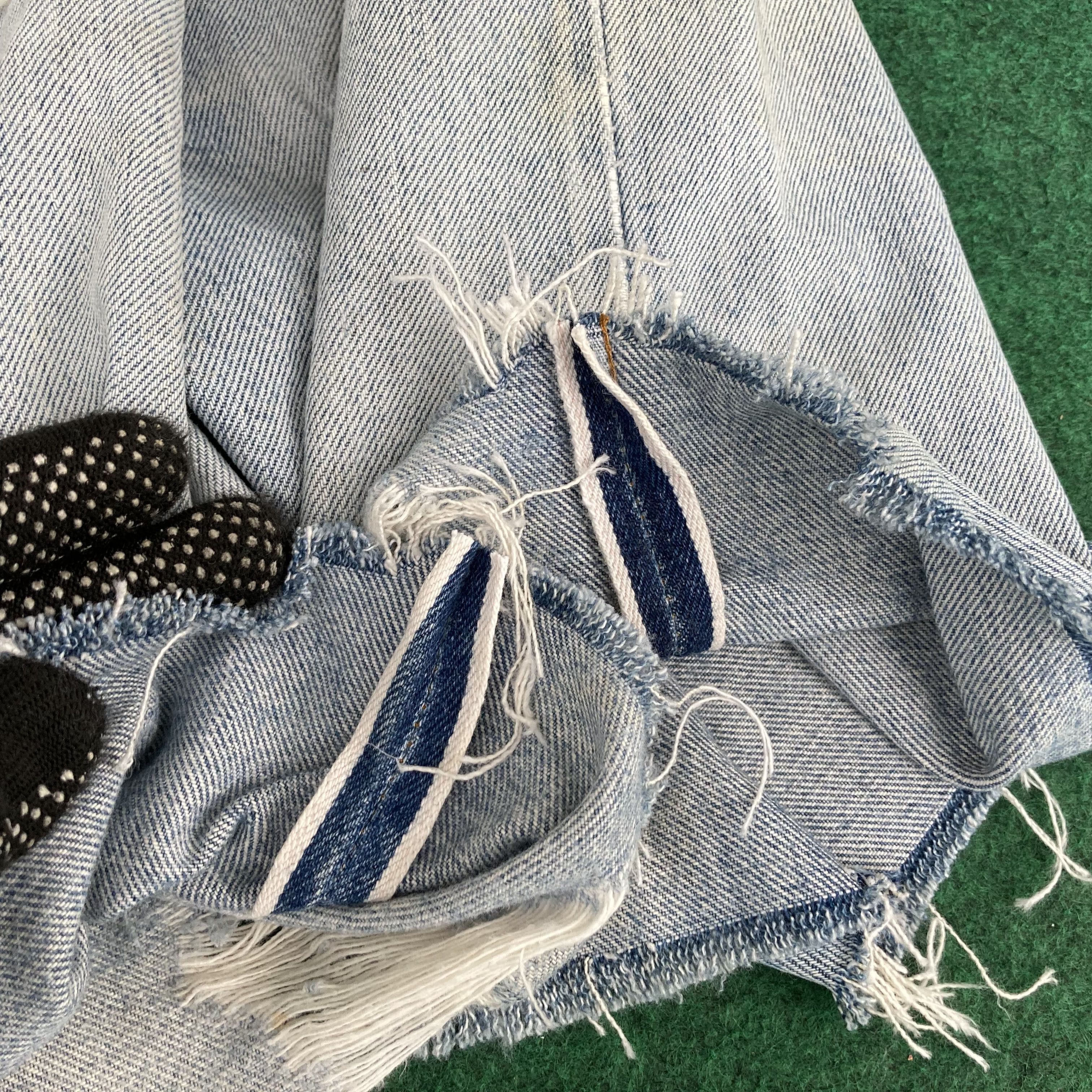 Levi's × Vintage Vtg Levis 501 Button 245 Short Redline Selvedge Jorts Jeans Size US 32 / EU 48 - 9 Thumbnail