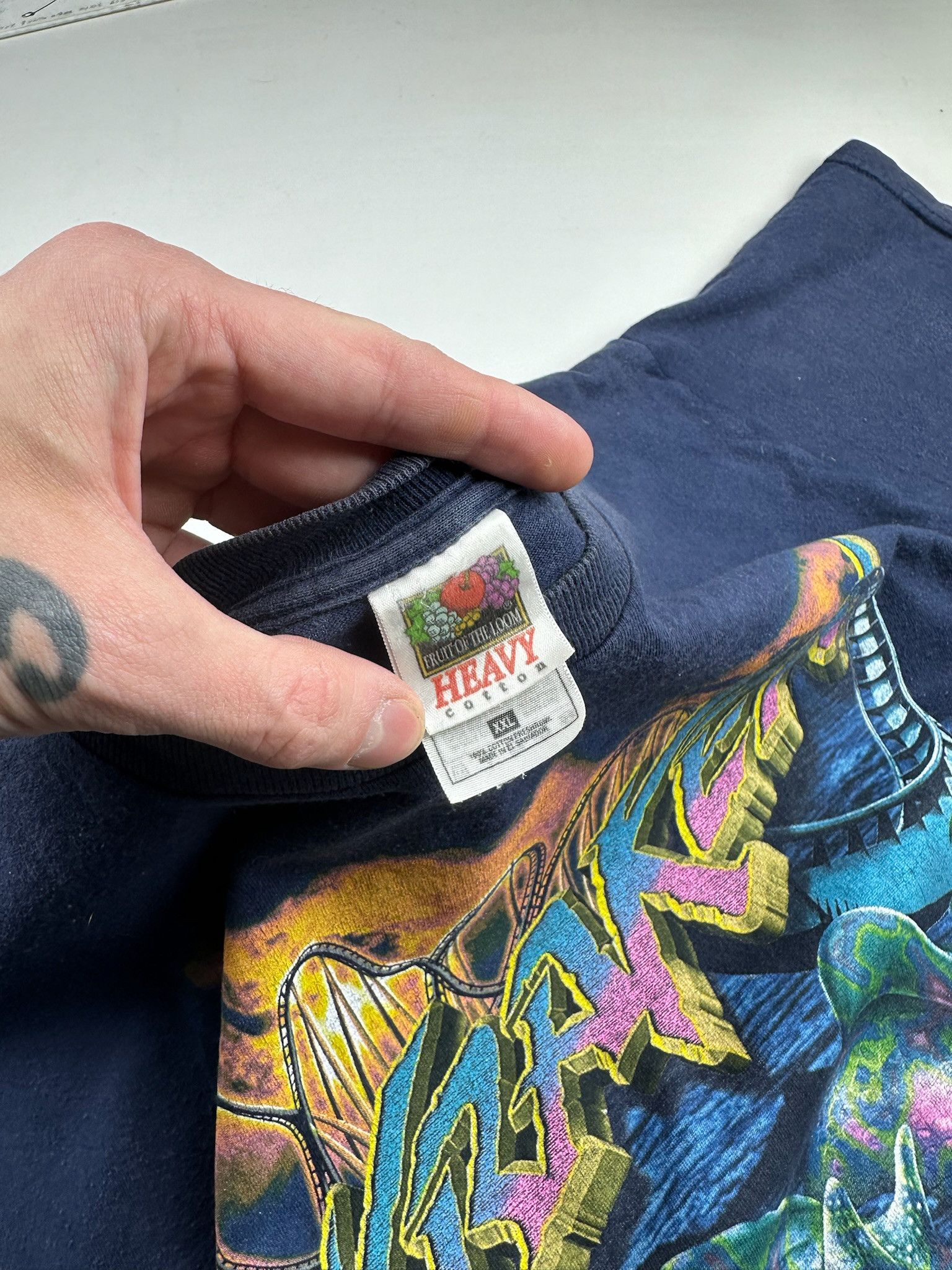 Expert Horror Vintage Kraken t-shirt monster theme park roller coaster Size US XL / EU 56 / 4 - 6 Thumbnail