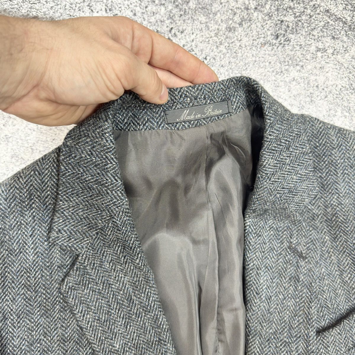 Designer × Vintage Vintage Dunn&Co Pure New Wool Tweed Blazer 50 size M Size 40R - 5 Thumbnail