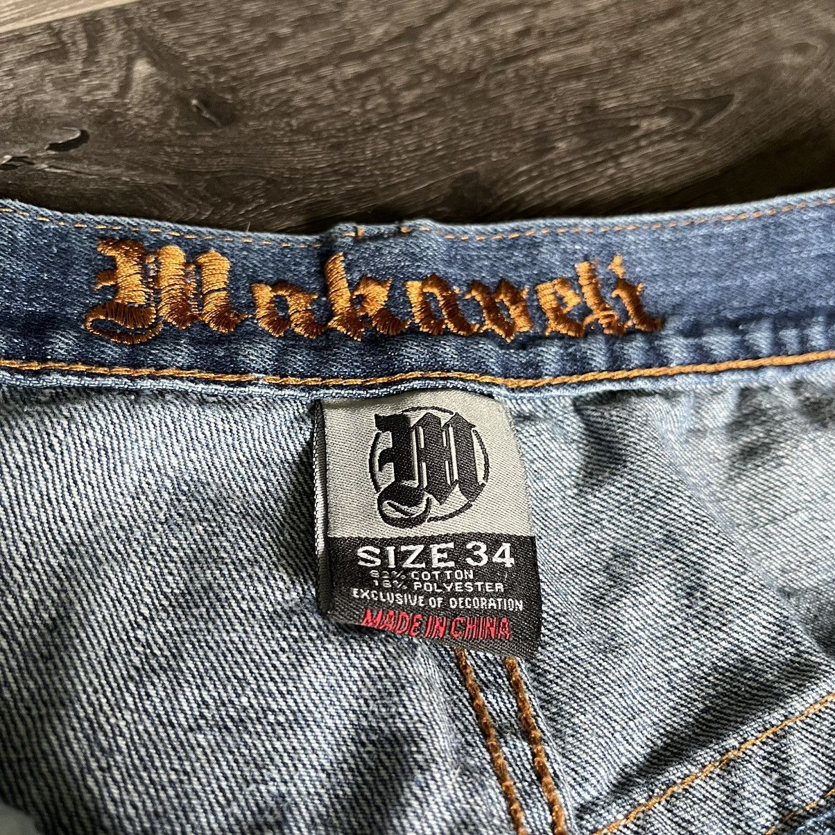 Makaveli Vintage 90s Makaveli Tupac Carpenter Baggy Denim Jeans 34x32 Size US 34 / EU 50 - 8 Thumbnail