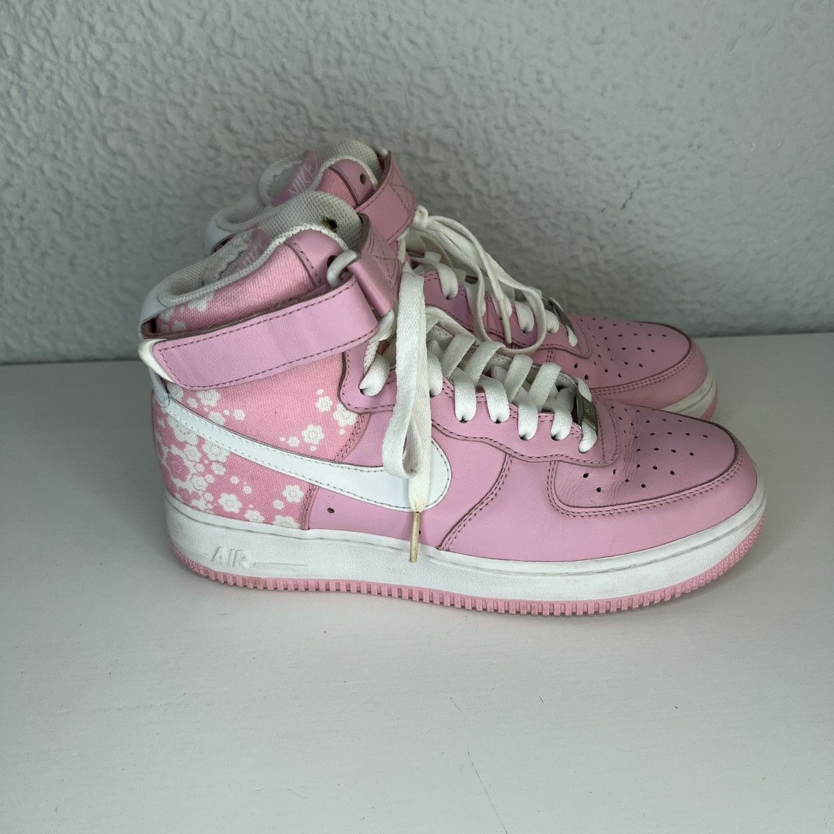 Nike × Vintage Nike Air Force 1 High Perfect Pink White Sneakers Shoes Y2K Size US 7.5 / IT 37.5 - 3 Thumbnail