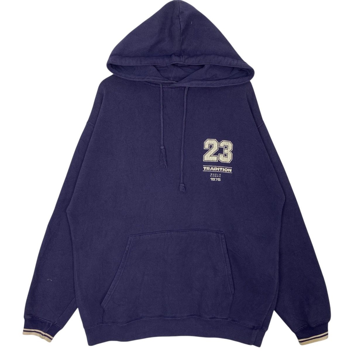 Other Vintage 23 Tradition Printed Hoodie NavyBlue Pullover Size M Size US M / EU 48-50 / 2 - 1 Thumbnail