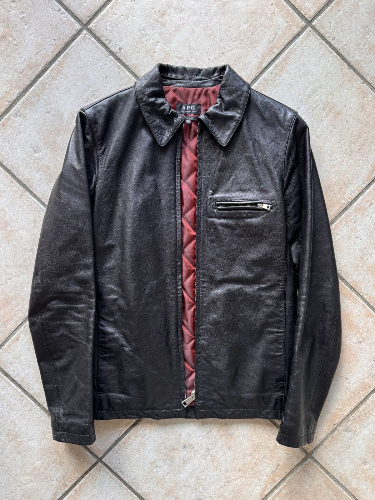 A.P.C. Leather jacket Apc Size US XS / EU 42 / 0 - 1 Thumbnail
