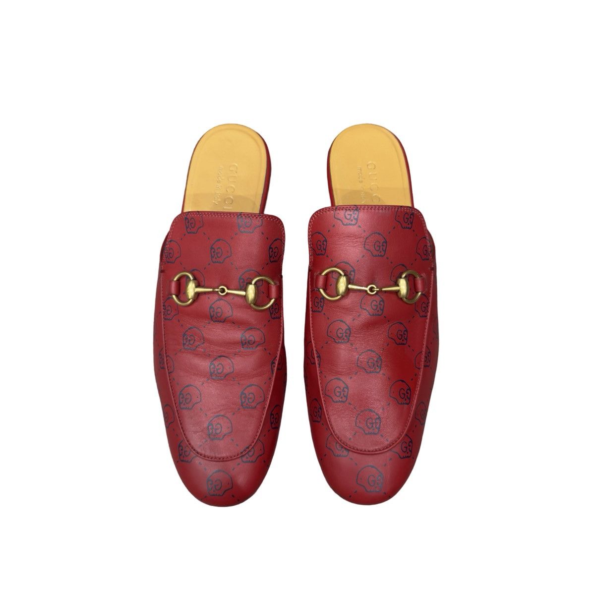 Gucci Gucci Ghost Hamlet Skull Princetown Horsebit Leather Mules Size US 8.5 / EU 41-42 - 3 Thumbnail