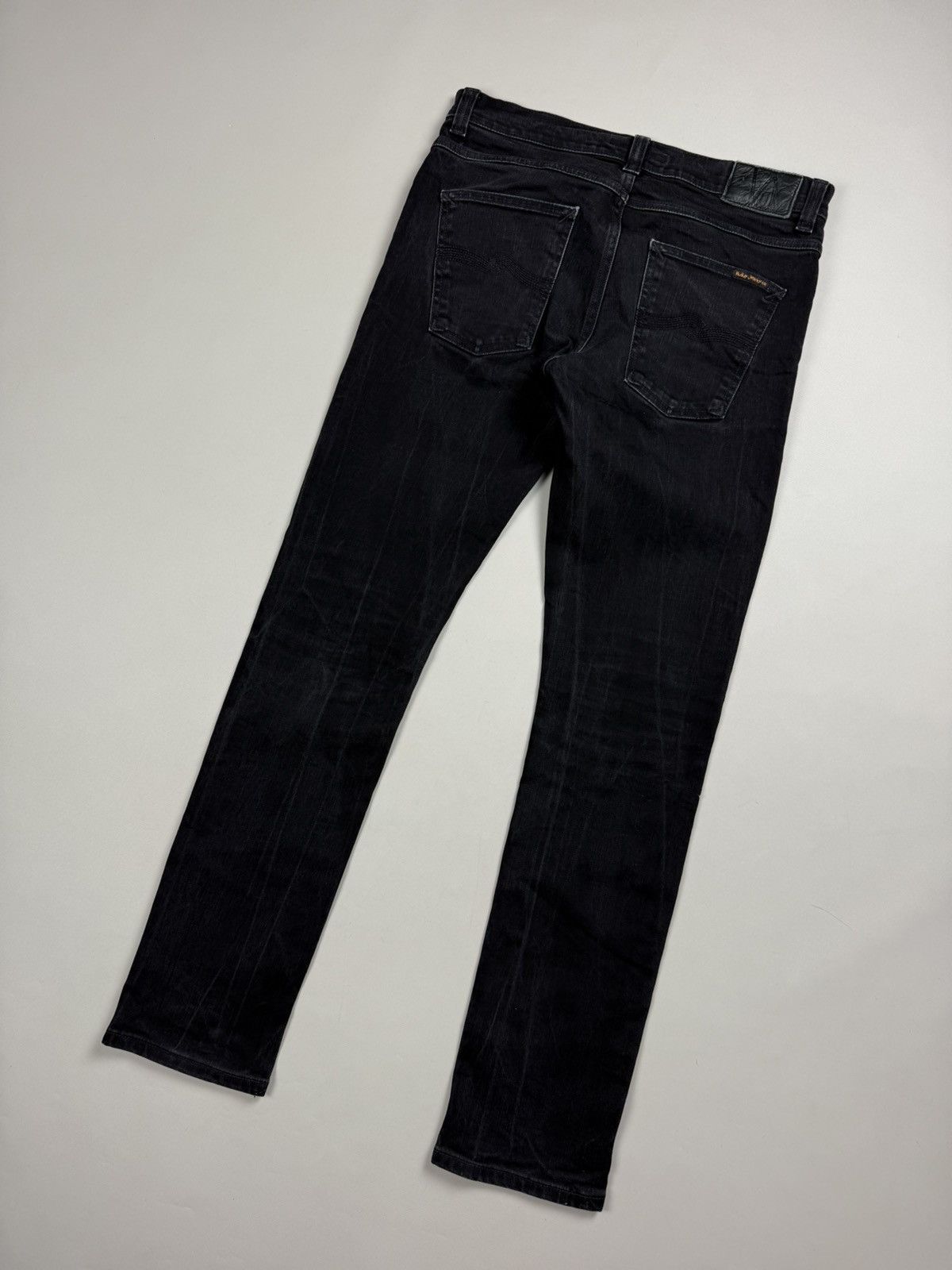 Nudie Jeans Nudie Jeans Co Lean Dean Dey Cold Black Men’s Jeans Size US 32 / EU 48 - 19 Thumbnail