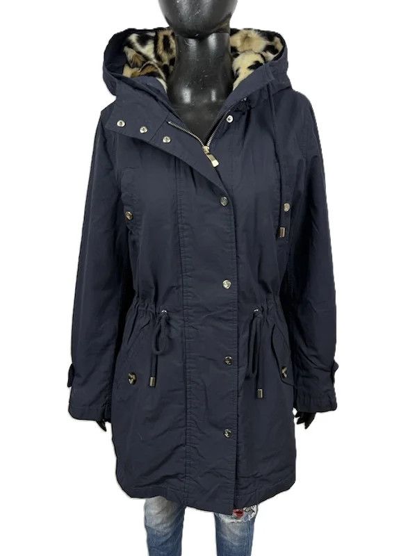Armani Armani Jeans Parka con Cappuccio Blu Donna M Size M / US 6-8 / IT 42-44 - 1 Thumbnail