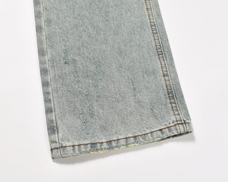Japanese Brand Street functional wide-leg distressed flared ripped jeans Size US 32 / EU 48 - 5 Thumbnail