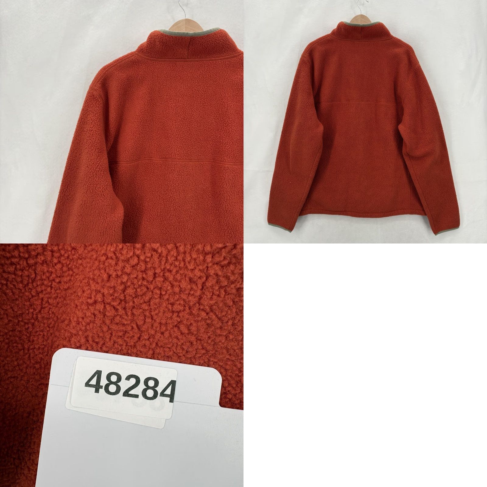 Vintage L.L.Bean Jacket Mens XLT Orange Fleece 1/4 Zip Pullover Hiking Outdoor Trail Shirt Size US XL / EU 56 / 4 - 8 Thumbnail