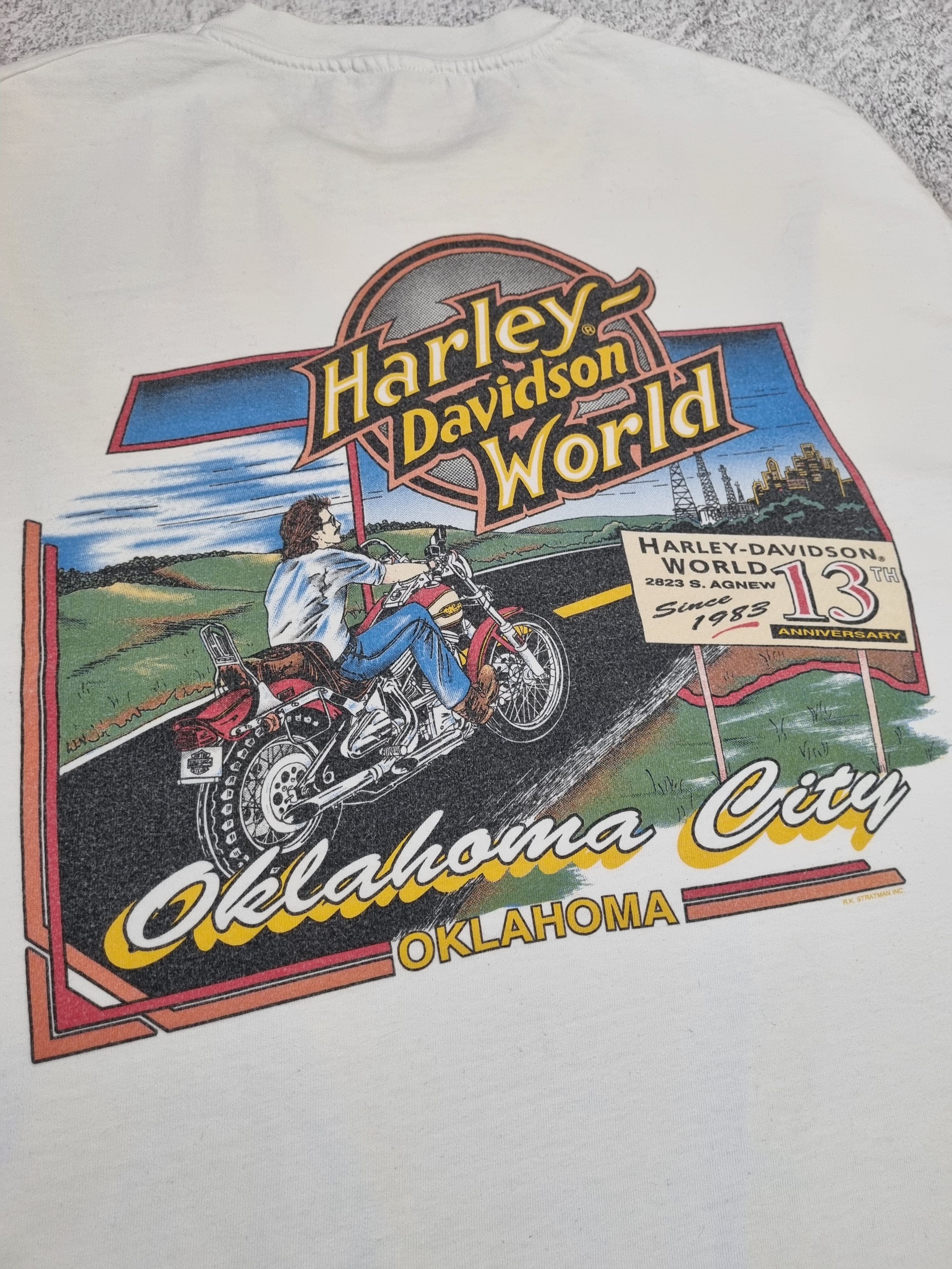 Harley Davidson Vintage 1996 Harley Davidson Flame Logo Oklahoma Long Sleeve Size US M / EU 48-50 / 2 - 11 Thumbnail