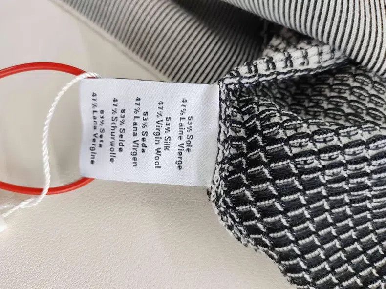 Hermes Hermes Black and White Check High Neck Knit Sweater Size US L / EU 52-54 / 3 - 4 Thumbnail