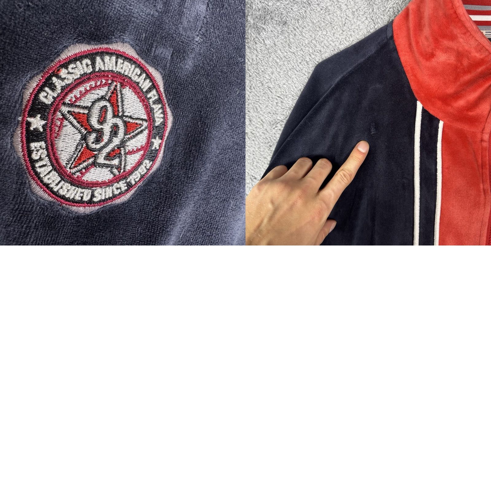 Phat Farm Phat Farm Jacket Men XL Velour Track Jacket Red 3XL Regular Zip Pockets Retro Y2K Music Lounge Velour Faux Velvet 90s Fall Winter SF92 PF92 Size US XXL / EU 58 / 5 - 9 Thumbnail