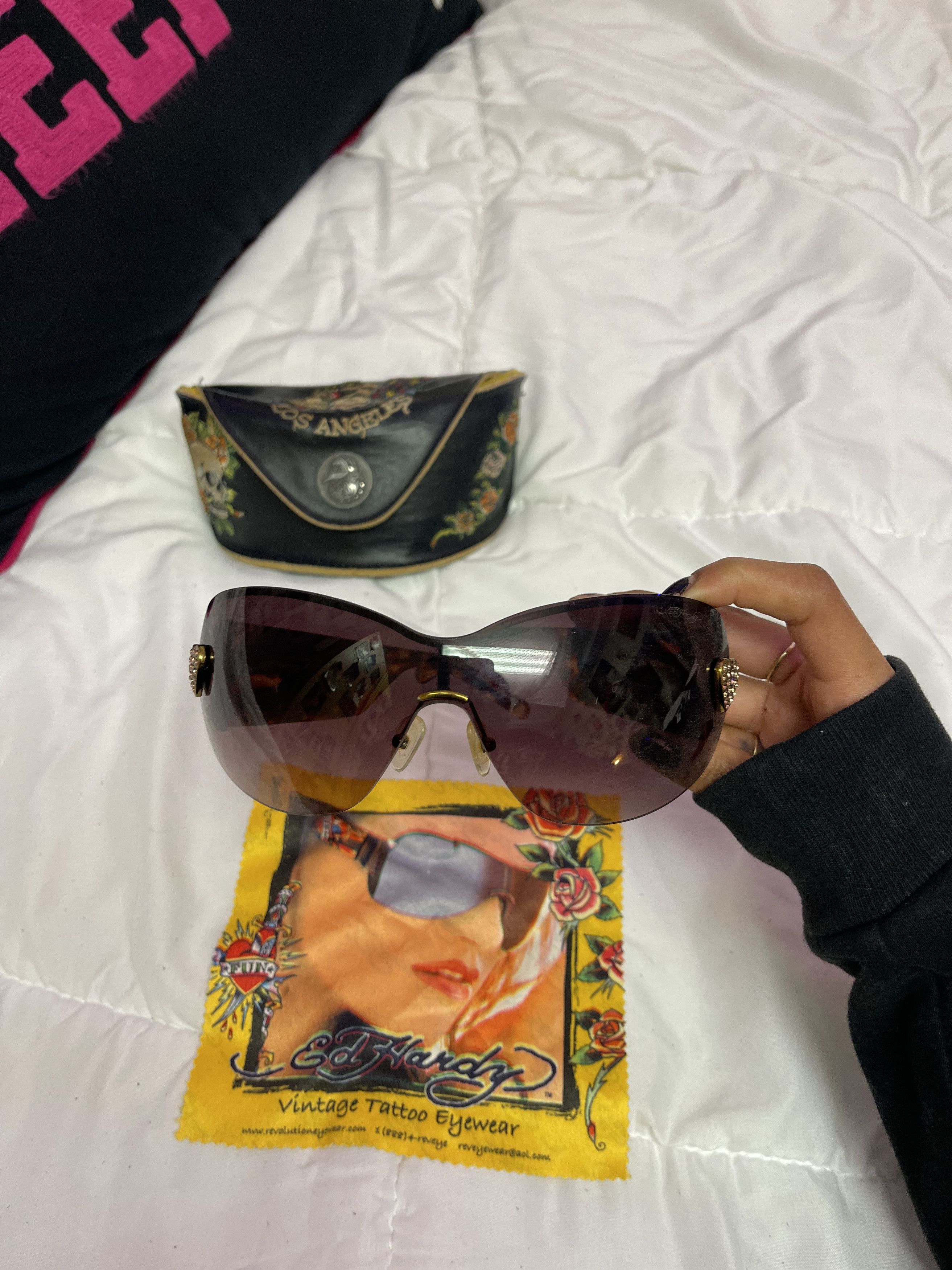 Ed Hardy Ed Hardy Vintage Sunglasses Size ONE SIZE - 4 Thumbnail