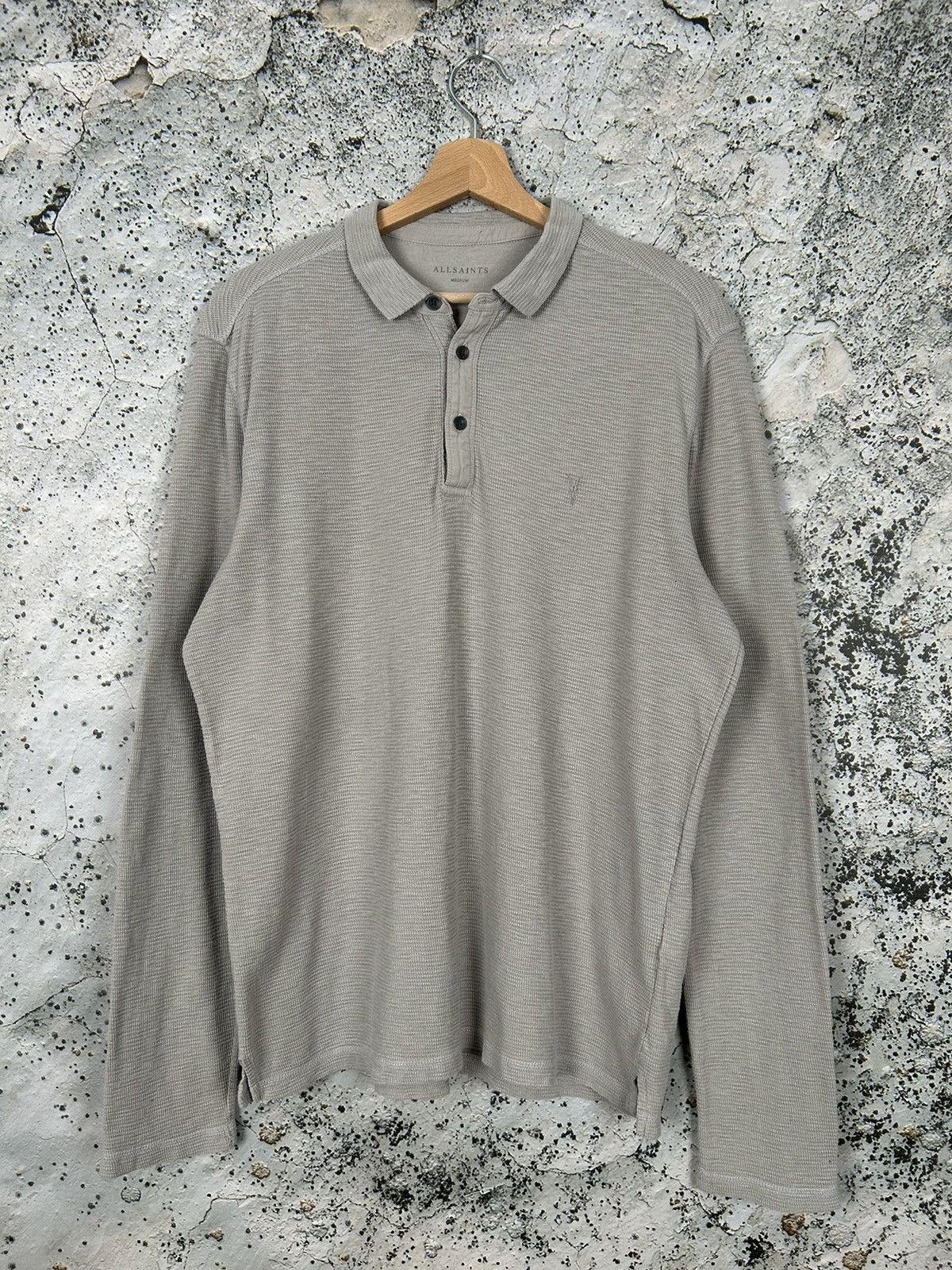 Allsaints Allsaints Polo Longsleeve Streetwear Rock Punk Grunge Size US M / EU 48-50 / 2 - 1 Thumbnail