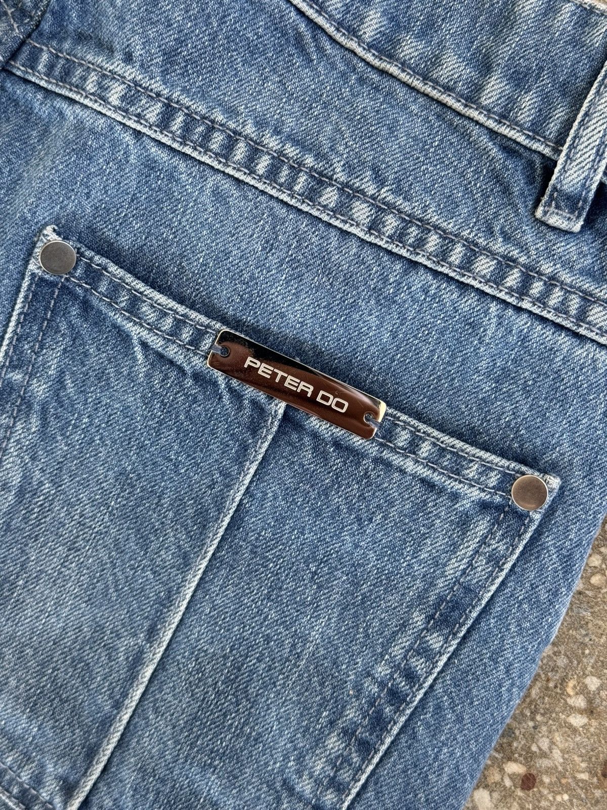 Peter Do PETER DO F/W 22 TATTOO TEAR DENIM FLARED JEANS Size 26" / US 2 / IT 38 - 6 Thumbnail