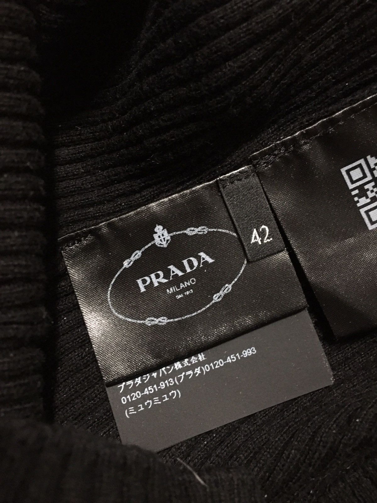 Prada PRADA Black Cotton Light Jumper Sweater Size EU 42 Size M / US 6-8 / IT 42-44 - 11 Thumbnail