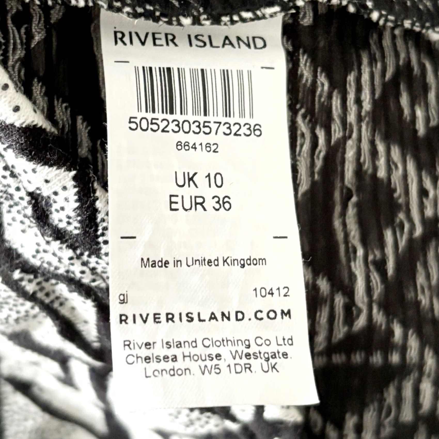River Island River Island Glamathon Bodycon Dress UK 10 Black Print New with Tags Size L / US 10 / IT 46 - 7 Thumbnail