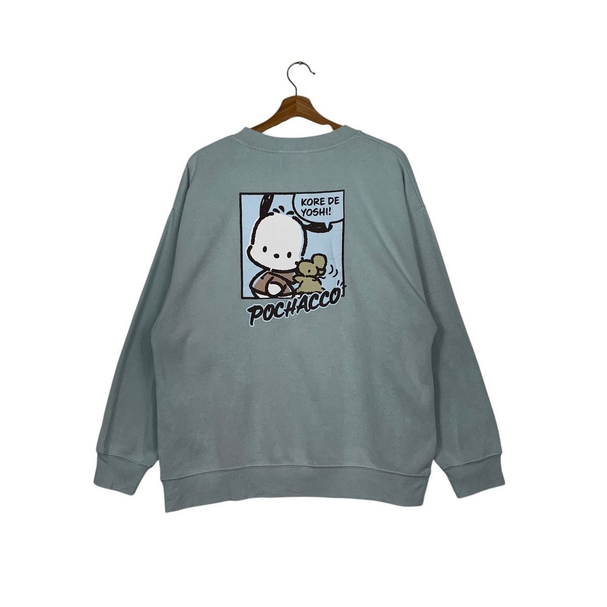 Japanese Brand POCHACCO Cartoon Graphic Crewneck Sweatshirt #2419-C108 Size US L / EU 52-54 / 3 - 1 Thumbnail