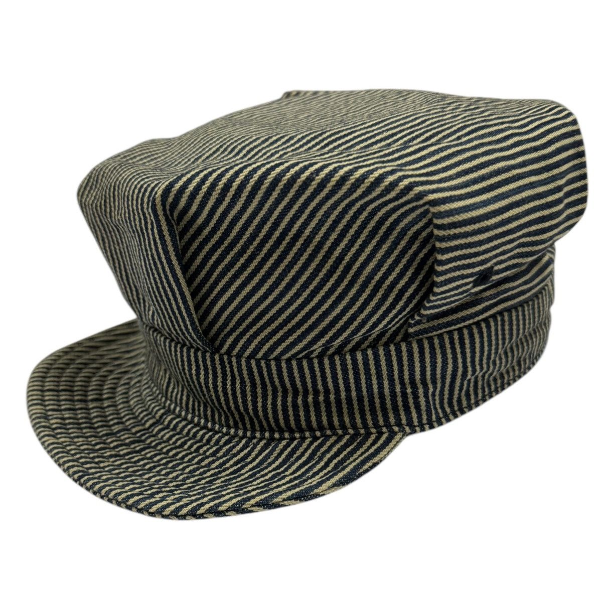 Beams Plus × Vintage Vtg🔥Beams Plus Hickory Railroad Engineer Hat Size ONE SIZE - 5 Thumbnail