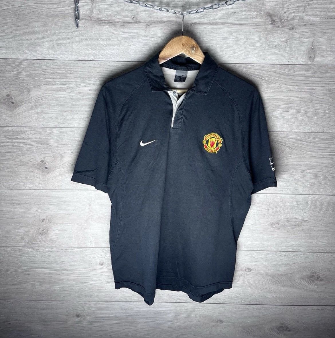 Vintage Vintage soccer jersey Polo nike FC Manchester United size M Size US M / EU 48-50 / 2 - 1 Thumbnail