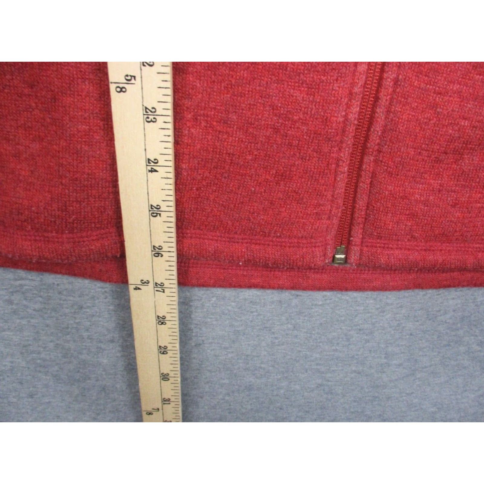 Orvis VINTAGE Orvis Vest Mens XL Red Wool Blend Full Zip Mock Neck Size US XL / EU 56 / 4 - 7 Thumbnail