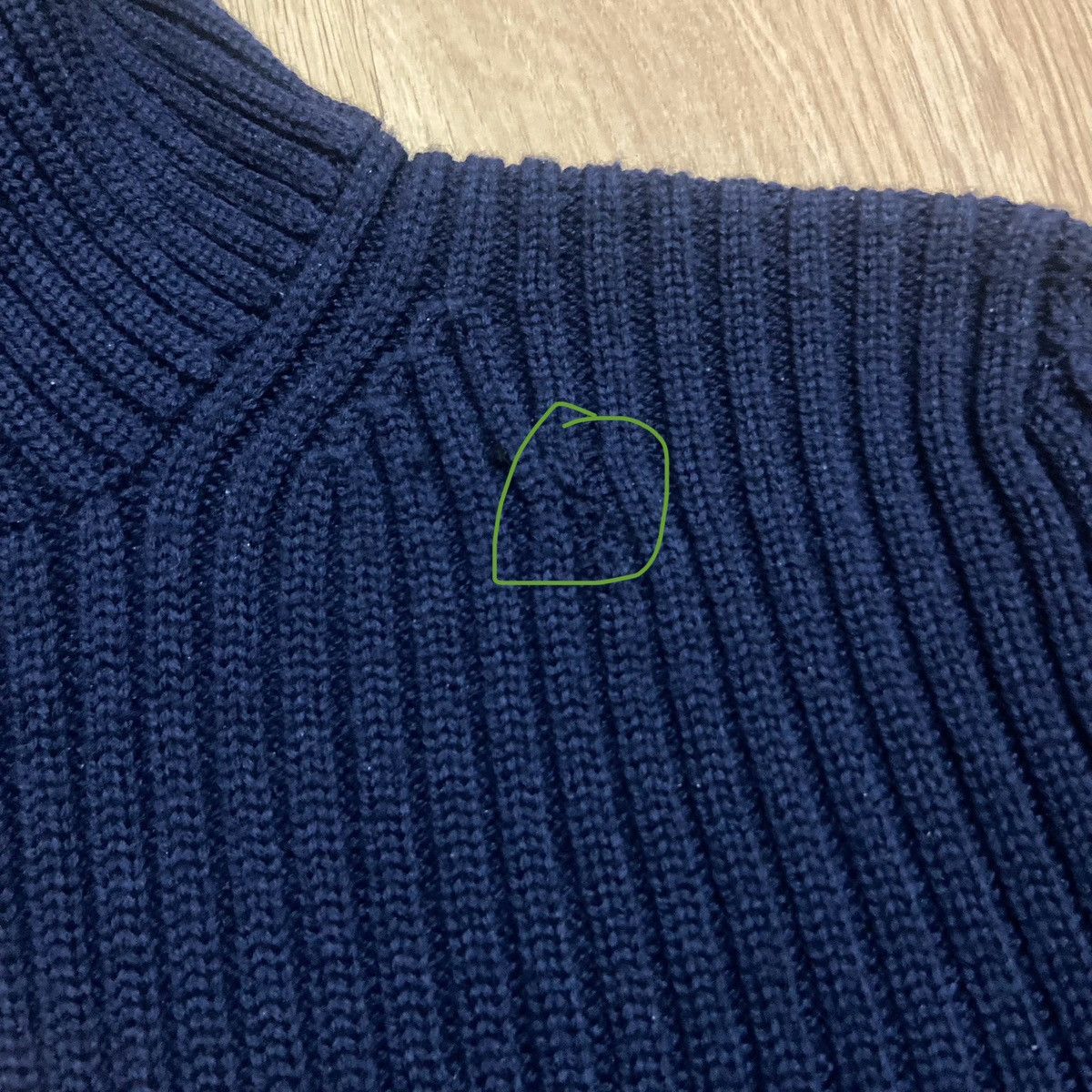 Prada RARE Prada Vintage Archive Hard Knit Navy Sweater High Neck Size US L / EU 52-54 / 3 - 13 Thumbnail
