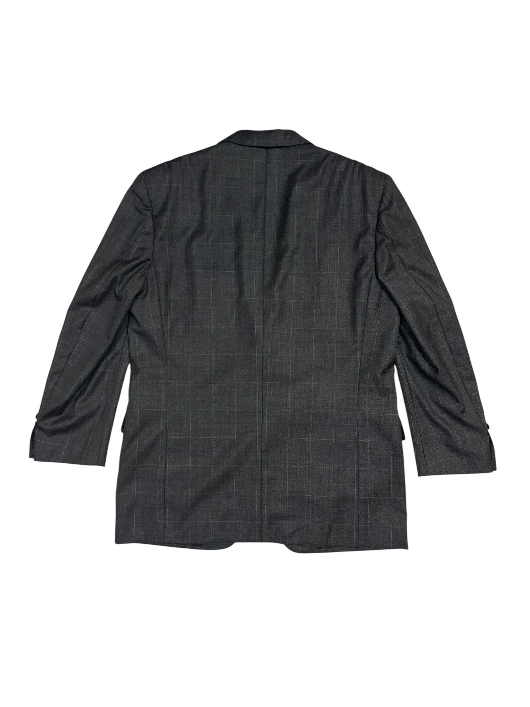Lanvin Lanvin Paris Made in Italy Plaid Wool Blazer Size 42R - 2 Thumbnail