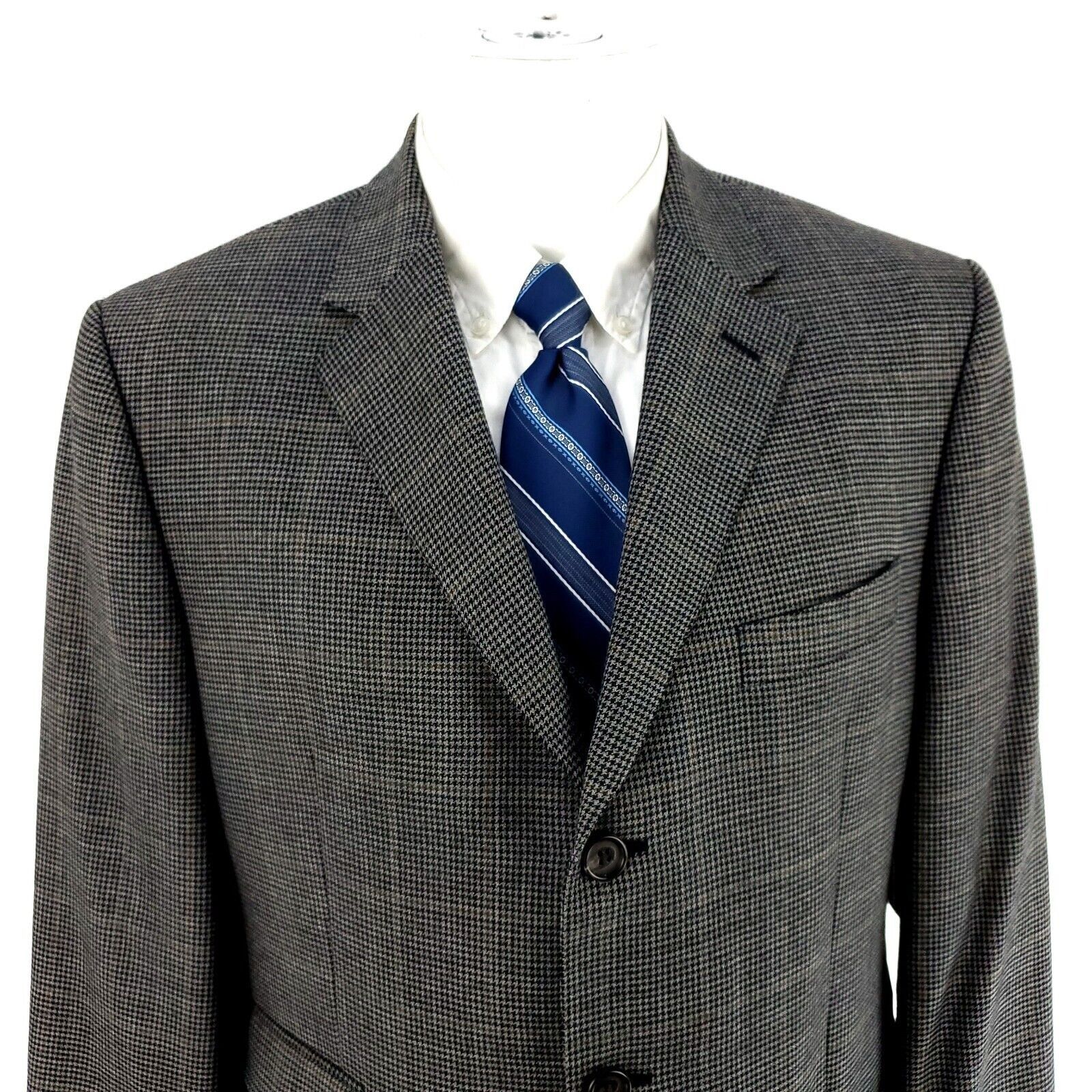 Lauren Ralph Lauren Lauren Ralph Lauren Wool 3 Button Sport Coat 38R Gray Hounds Size 38R - 1 Thumbnail