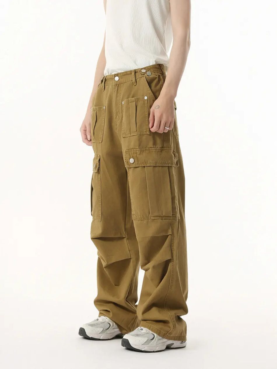 Japanese Brand Retro straight leg loose pocket jeans Size US 32 / EU 48 - 3 Thumbnail