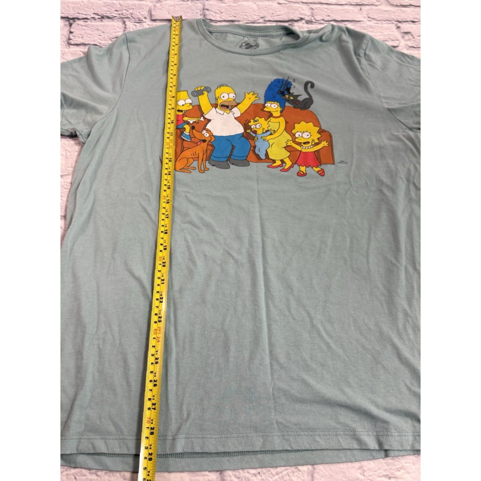 Vintage The Simpsons T-Shirt Men XL The Simpsons Sitting on the Couch Intro Blue Crewneck Short Sleeve Funny Size US XL / EU 56 / 4 - 4 Thumbnail