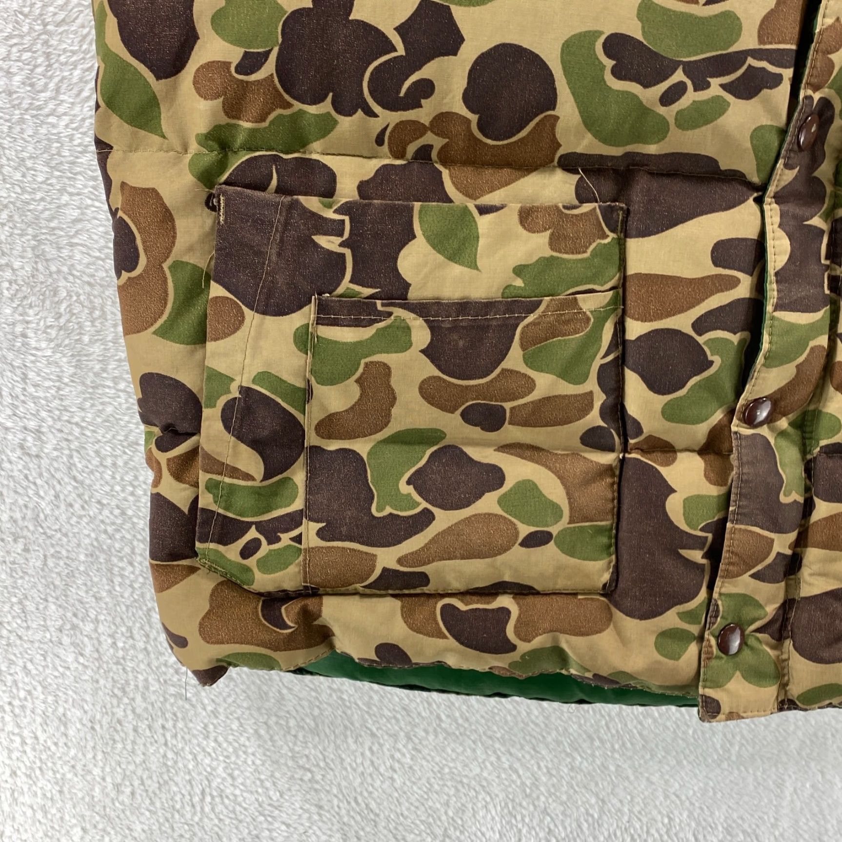 Vintage VINTAGE Woods Bag & Canvas Goose Vest Mens Large Down Filled Camo Puffer Hunting Goose - Made in Canada Size US L / EU 52-54 / 3 - 4 Thumbnail