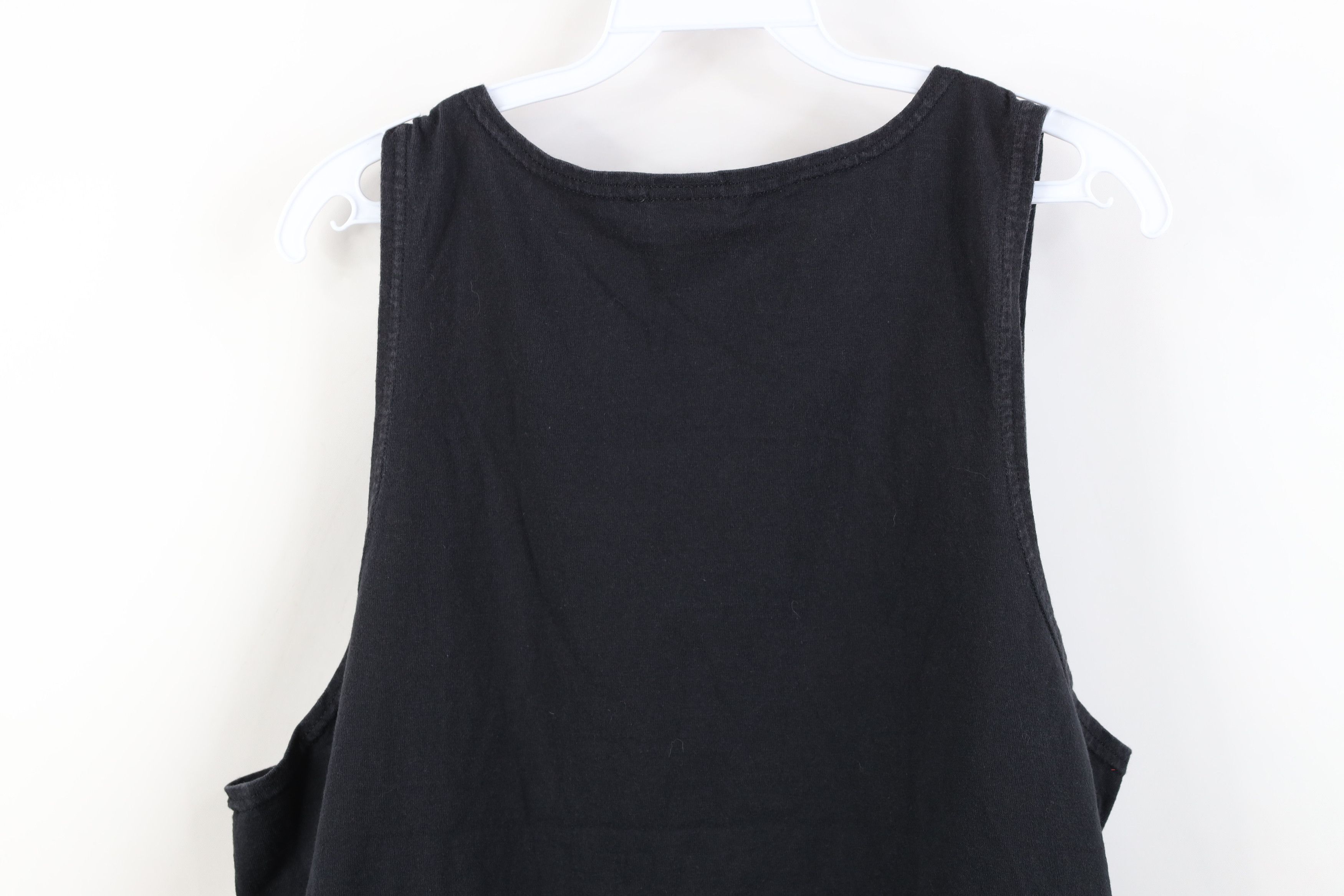 Vintage Vintage 90s Streetwear Cotton Tank Top T-Shirt Black USA Size US M / EU 48-50 / 2 - 10 Thumbnail