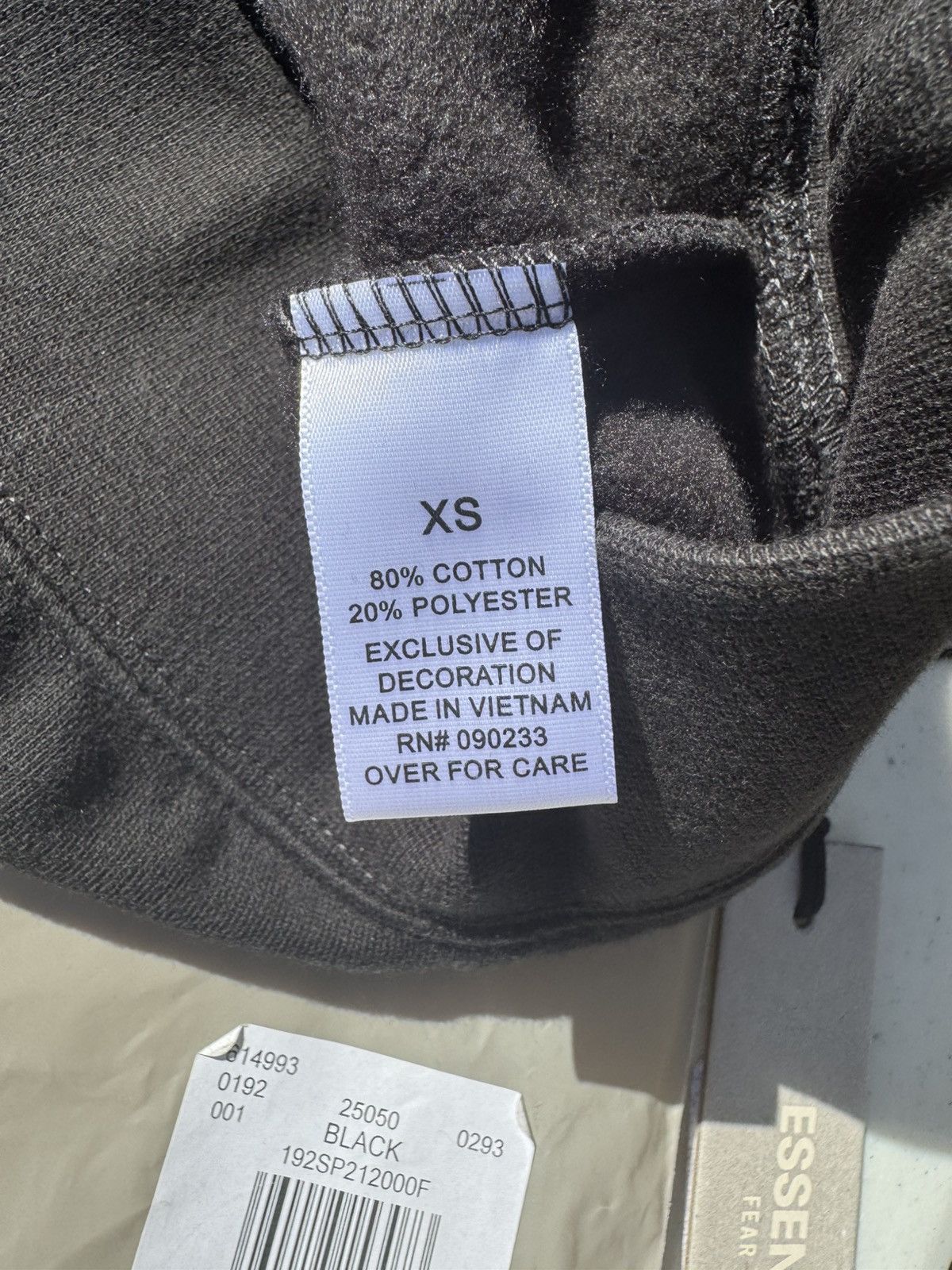 Fear of God FOG Essentials Hoodie Black Size XS Size US XS / EU 42 / 0 - 7 Thumbnail