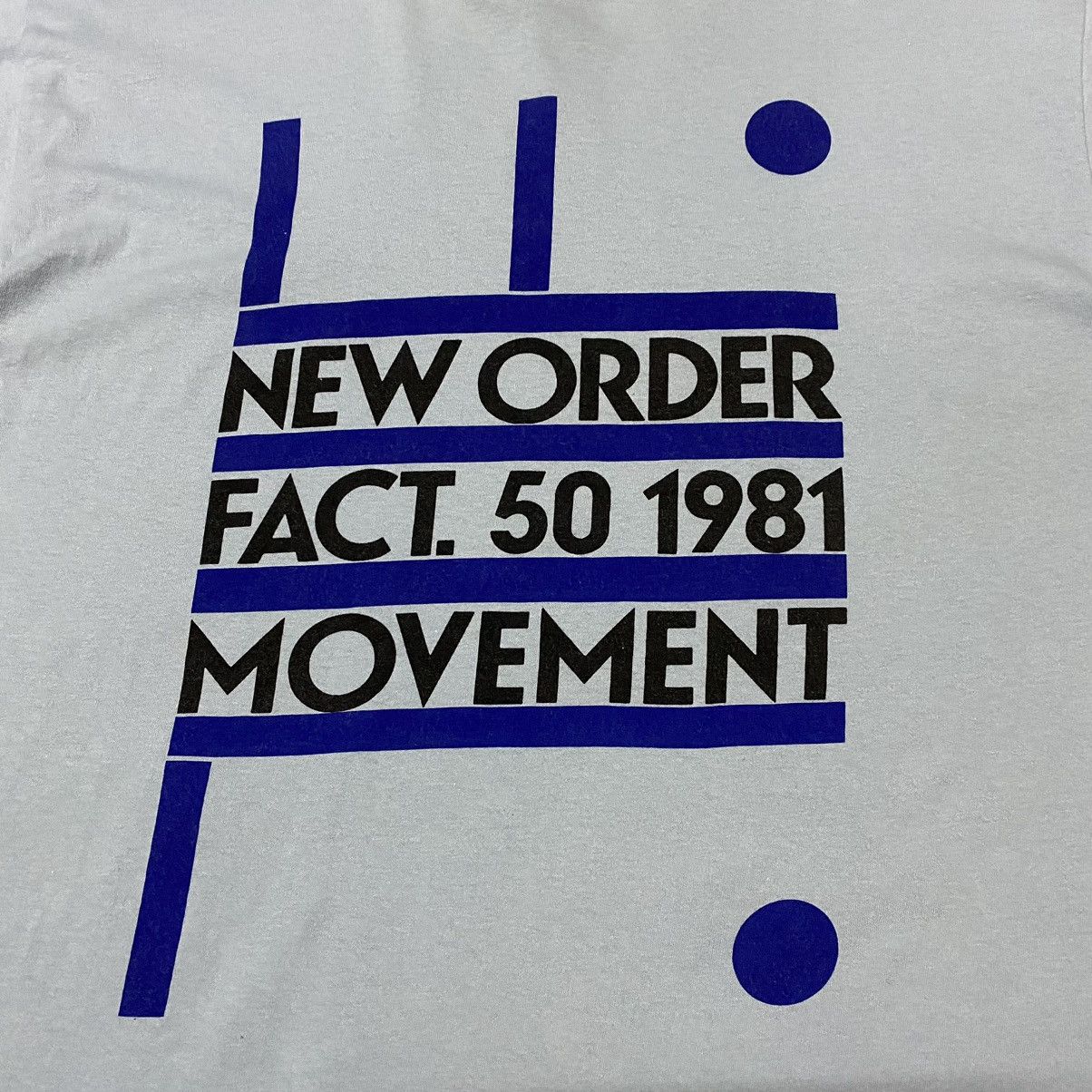 Band Tees × New Order × Vintage New Order Fact.50 1981 Movement Band T Shirt Size US XL / EU 56 / 4 - 6 Thumbnail