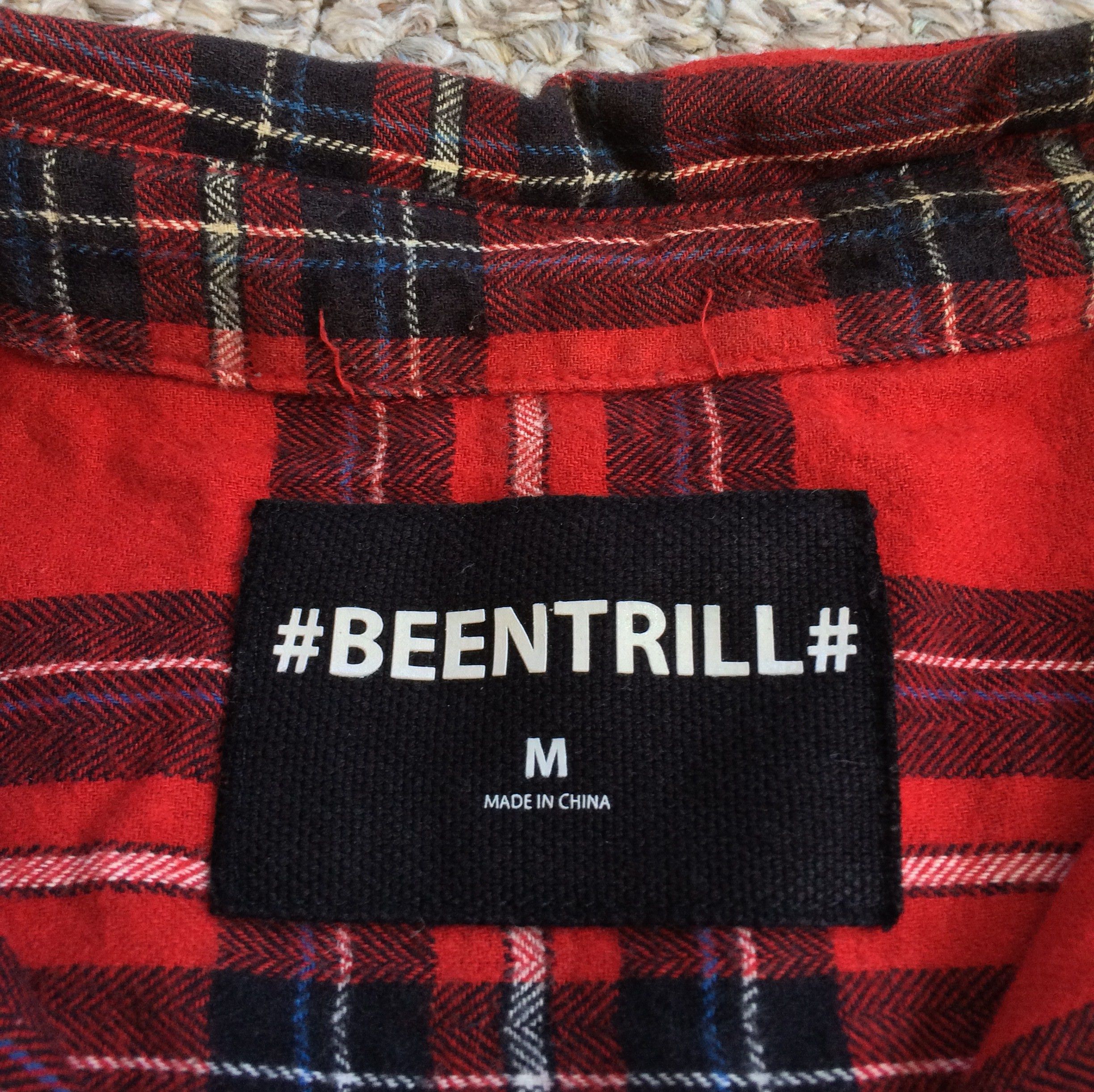Been Trill OG Been Trill Reconstructed Long Logo Flannel Size US M / EU 48-50 / 2 - 4 Thumbnail