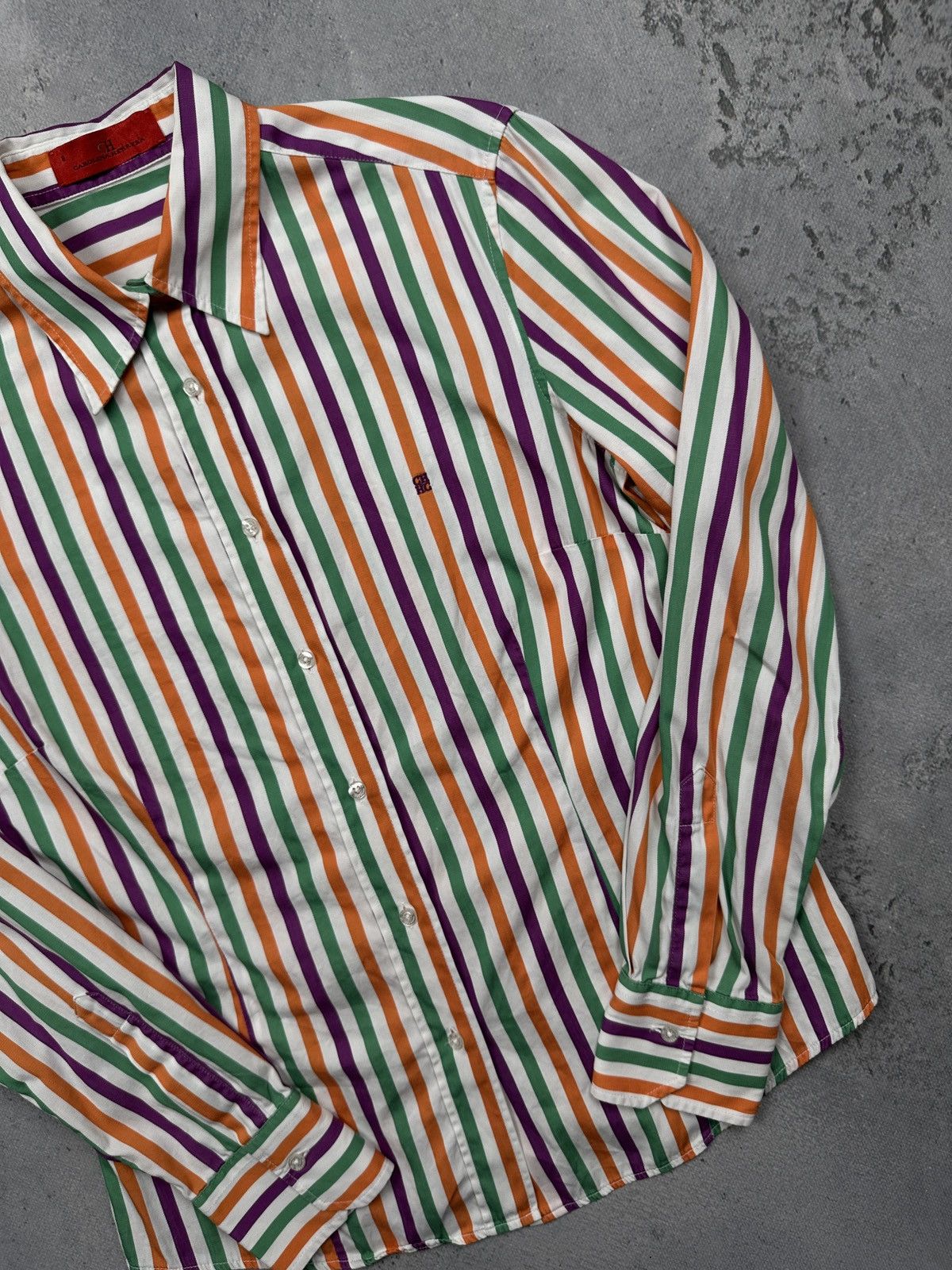 Carolina Herrera Carolina Herrera CH Striped Cotton Shirt | Portugal | Size 8 Size S / US 4 / IT 40 - 3 Thumbnail