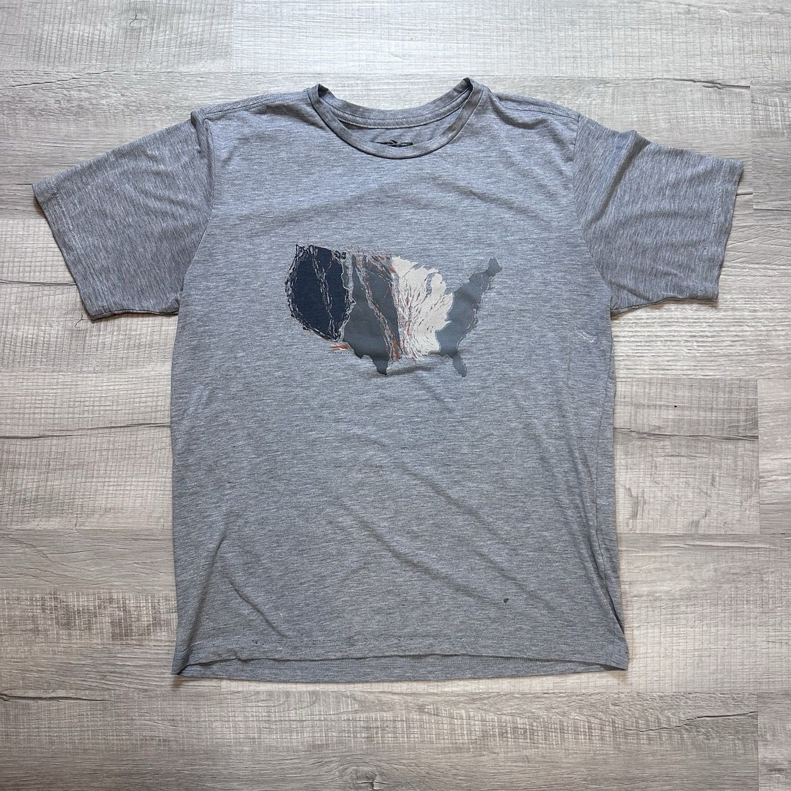 SITKA Sitka T-Shirt Mens USA Map Flyway Short Sleeve Large Hunting Size US L / EU 52-54 / 3 - 1 Thumbnail
